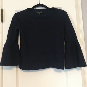 Banana Republic Navy Blue Italian Yarn-Merino Wool-Cashmere Blend Sweater, Sz M